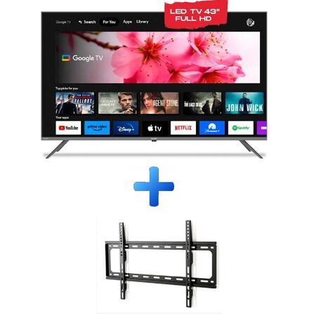 Combo Smart TV LED 43 Sharp 2T-C43FG6L Full HD + Soporte LCD Wall Mount 26" a 63" De Regalo