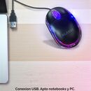Mouse Optico LED Klasse cable USB (KS1201BK) - Miniatura 5
