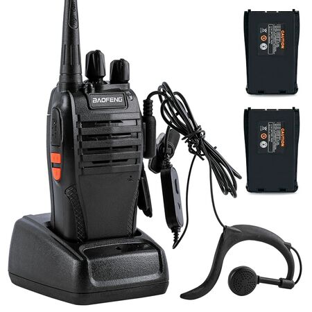 Handy Baofeng BF-999S 5w 16CH UHF Hasta 10km + 2 Baterías y Manos Libres