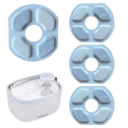 Pack de 4 filtros de repuesto Gadnic para bebedero PETBEB14 SM-669S originales