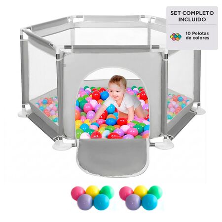 Corralito Plegable Bebe Hexagonal Mawe by Gadnic Tela Oxford 210D