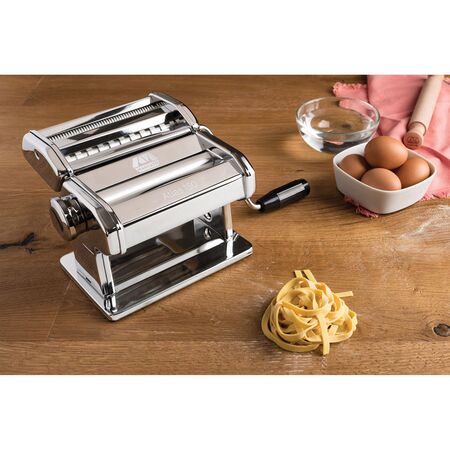 Máquina De Pasta Manual Ampia 150 Acero Cromo Para Lasaña Y
