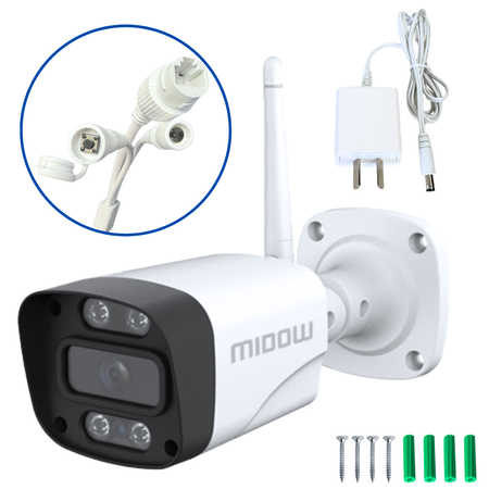 Camara de seguridad Exterior Midow WIFI RGA 2K Bullet Dia Noche