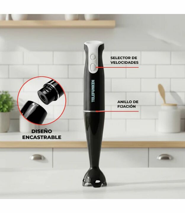 Mixer Telefunken Smartmix 2000 Negro 50 Hz X 60 Hz 500w - Vista 3