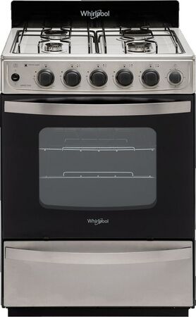 Cocina Multigas Whirlpool Wfx57Dw 4 Hornallas 55Cm