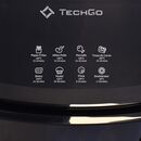 Combo Freidora De Aire 6,5l Tacho De Basura Automatico Plateado - Miniatura 6