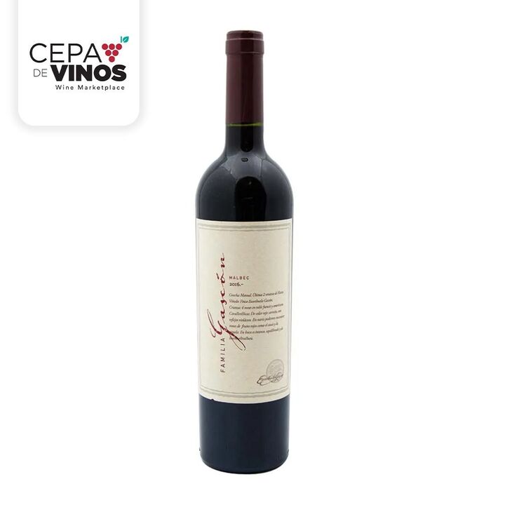Vino Familia Gascon Malbec - Vista principal