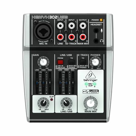 Consola Behringer 302USB Xenyx de mezcla XENYX 302USB