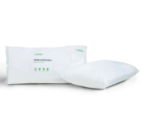 ALMOHADA NATIVA SERIE HOTELERA PLUMA 90X40