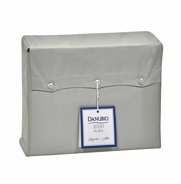 Juego De Sabanas Danubio 1000 hilos - Queen - Color Gris - Vista 2