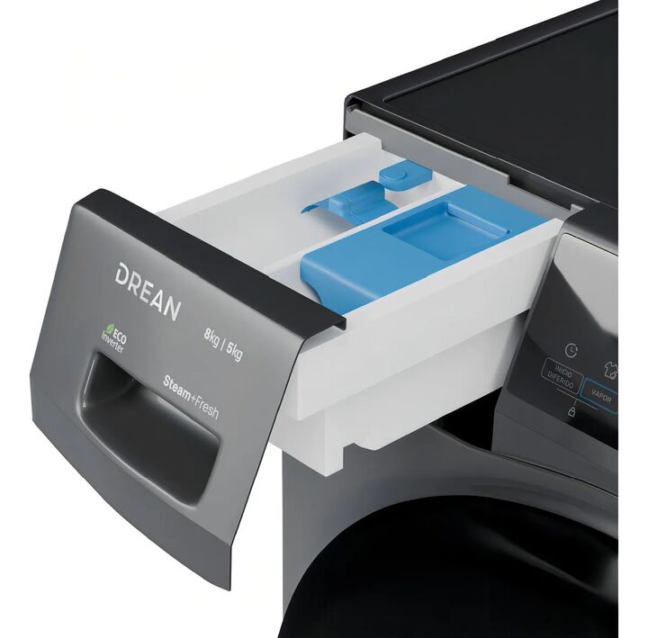Lavasecarropas Ecoinverter 8 Kg Gris Drean Lscdr0805sg0 - Vista 5