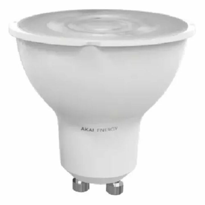 Lampara Led Dicroica Gu10 7w Dimerizable Luz Calida Fri Akai - Vista 1