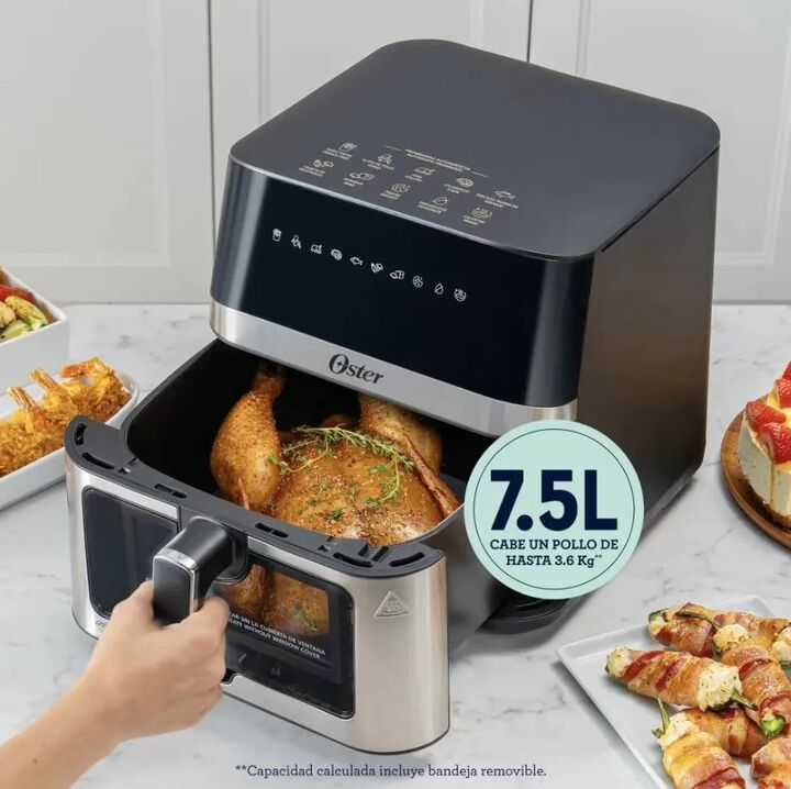 Freidora De Aire Digital Oster CKSTAF75WDSSF Con Ventana - Vista 5