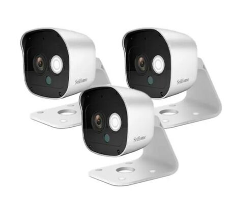 Kit x3 de Cámaras de Seguridad SriHome IP 3MP Audio Bidireccional