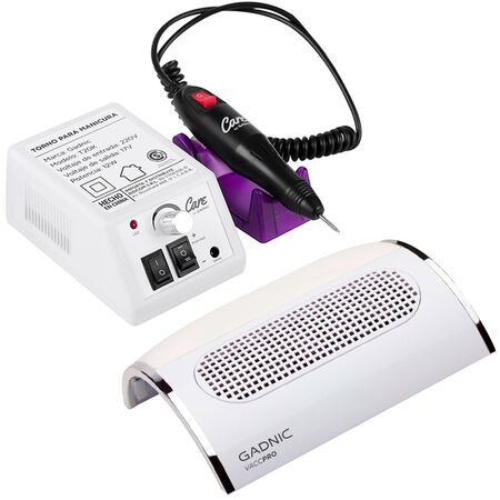 Kit de Extractor De Polvo Para Uñas + Torno Manicura Gadnic