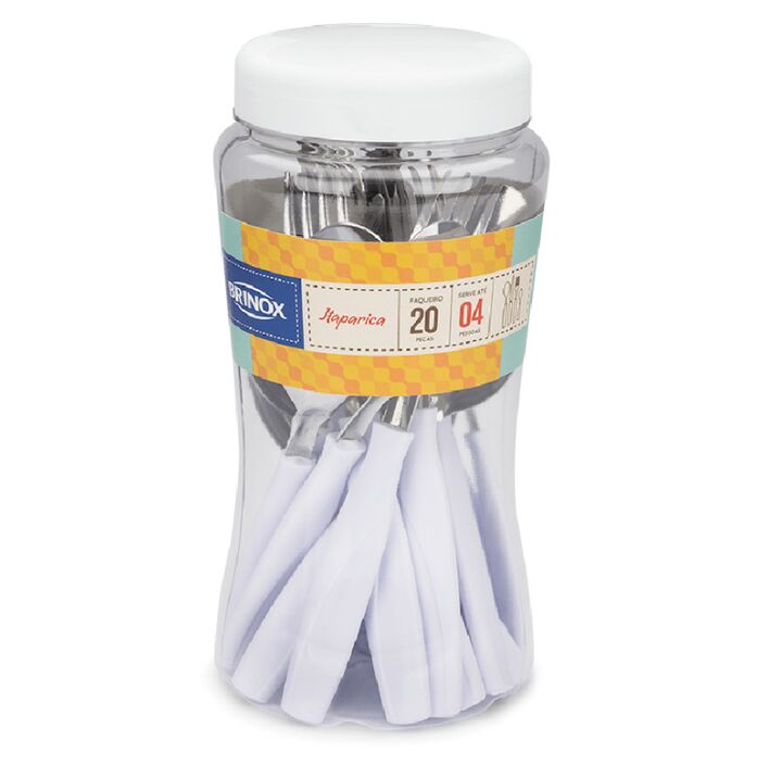 Juego De Cubiertos 20 Piezas Itaparica Blanco Brinox 6000707 - Vista principal
