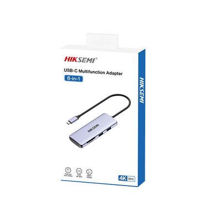 Hub Hiksemi DS8 USB-C a USBx4 HDMIx1