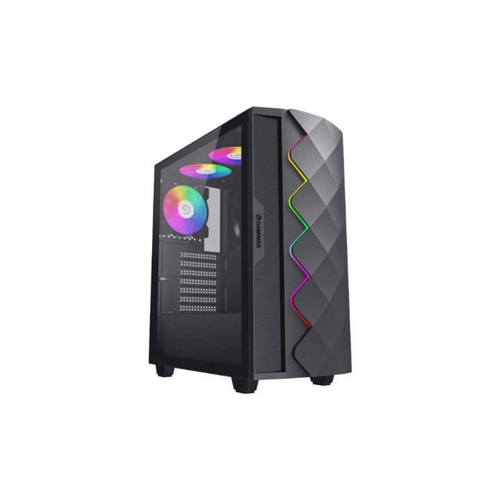 Gabinete Gamemax Diamond CP BK 4x Fan ARGB ATX - Vista 4