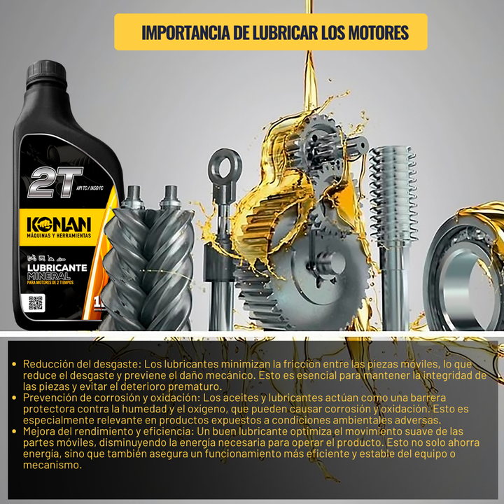 Konan Aceite 2 T Motosierra Desmalezadora 1l 10603 - Vista 6