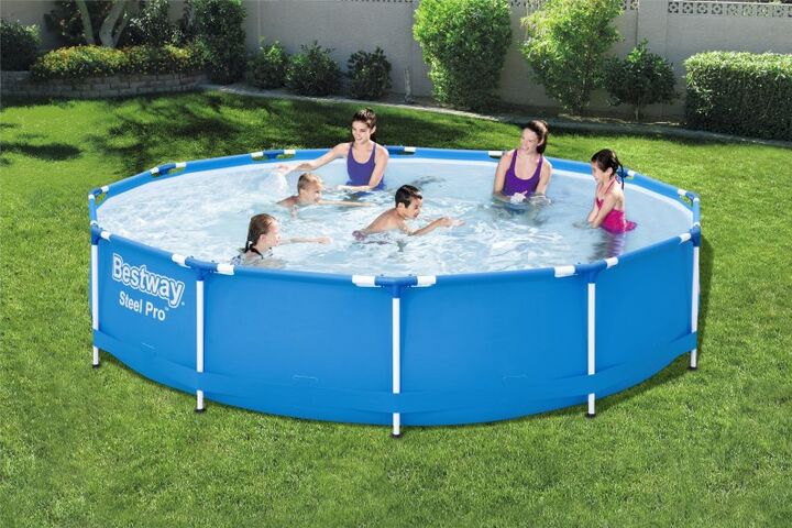 Pileta Estructural Redonda Bestway Lona 6473 Litros - Vista principal