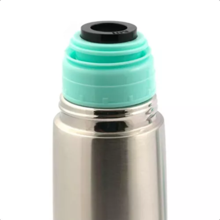 Set Termo Bala 500ml + Mate Autocebante 400ml Keep Celeste