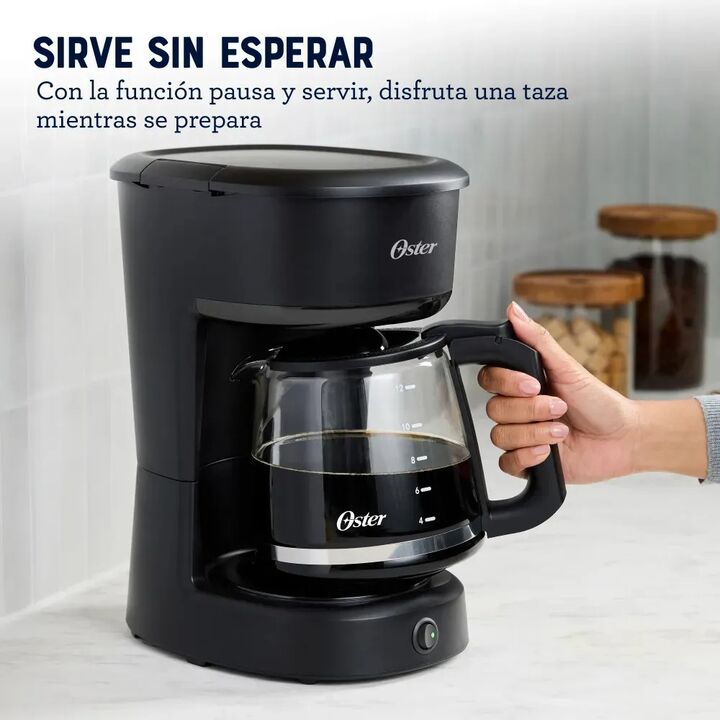 Cafetera De Filtro Oster Dcs121b 12 Tazas Negra - Vista 6