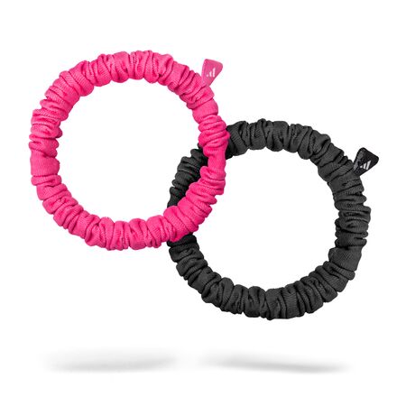 Set de Scrunchies x2 Negro y Rosa Adidas Fitness
