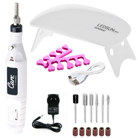 Kit Para Uñas Gadnic Torno T102 + Cabina UV Ledsun Mini
