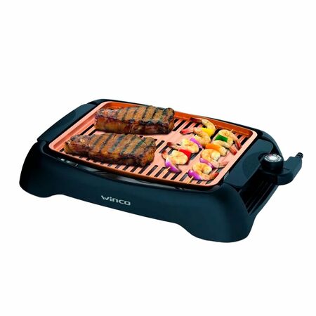 Parrilla Grill Eléctrica Winco W2015  5 Niveles Cocción Sin Humo