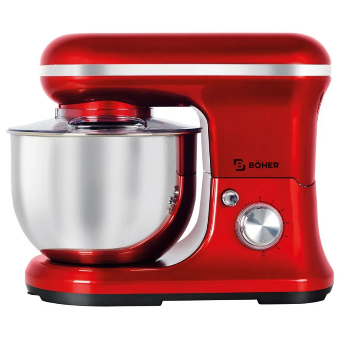 BATIDORA PLANETARIA BOHER DE PIE BO-BP198 C/BOWL 5Lts. 220V ROJA - Vista 1