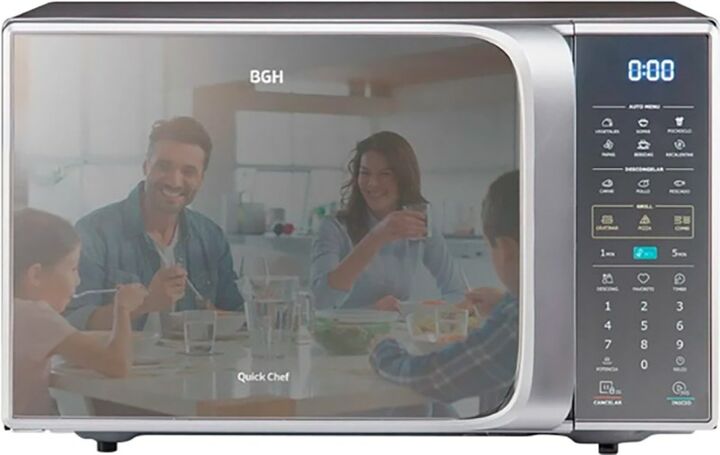 Microondas Bgh B120Ds20I 10 Litros 1050W Digital Pl - Vista 1