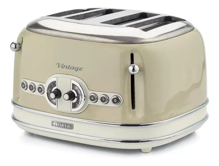 Tostadora Eléctrica Ariete Vintage Beige 4 Ranuras - Vista 1