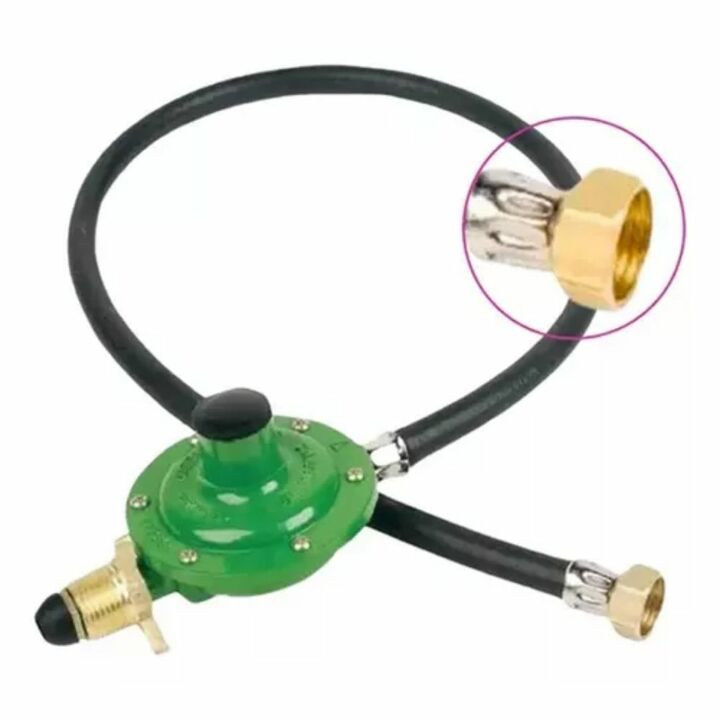 Regulador De Gas P/garrafa 10KG C/manguera 1 MTS - Vista 1