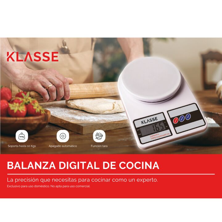 Balanza De Cocina Digital Klasse 10Kg (KS2001) - Vista 8