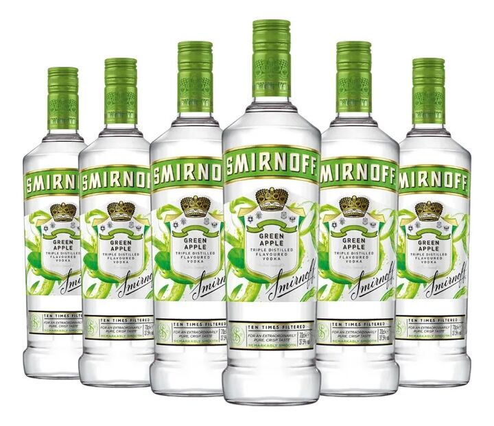 Vodka SmirnoffGreenApple700ml  Packx6 - Vista 2