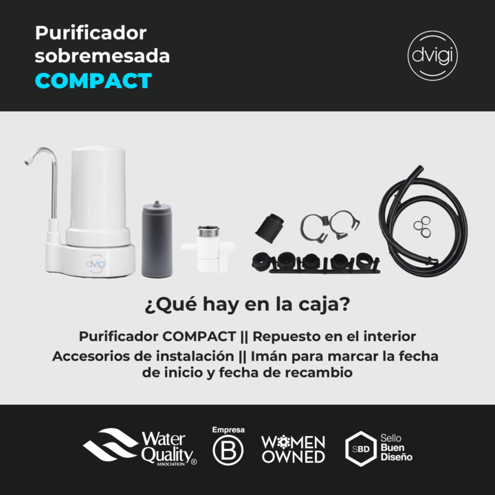 Filtro Purificador COMPACT Dvigi + 1 Filtro adicional - Vista 4