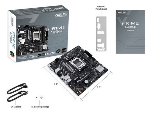 Motherboard Asus Prime A620m-k Socket Am5 Ddr5 Pcie 4.0 - Vista 5