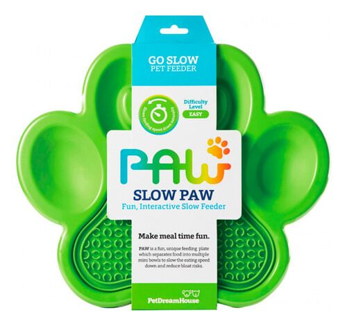 Comedero Lento Petdreamhouse Paw2en1 Verde Perros Y Gatos - Vista principal