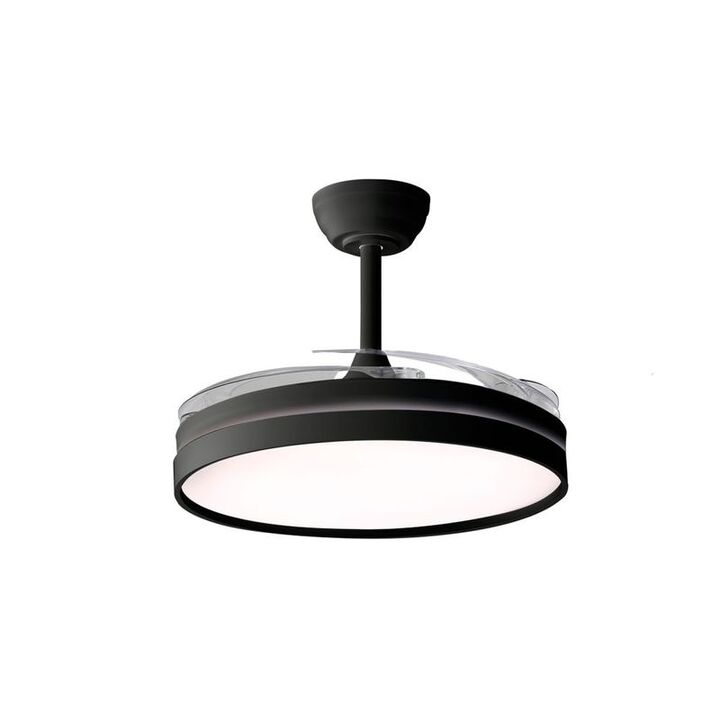 Ventilador de Techo LILIANA VTHN603R retractil negro 4 palas - Vista 2