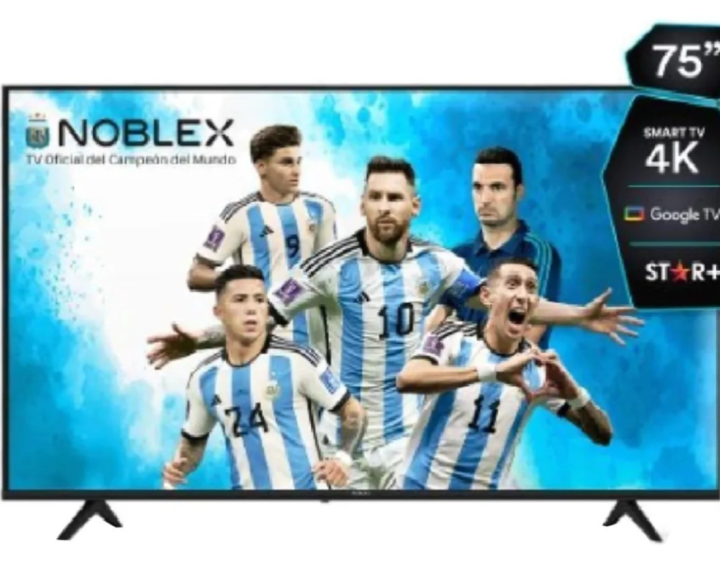 TV Noblex 75 pulgadas Smart Google - Vista principal