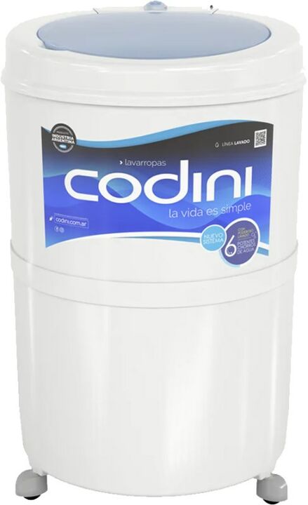 Lavarropas Semiautomatico Codini Silent 4052 10Kg 6P - Vista principal