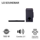 Barra de Sonido LG SQC1 - Potencia 160 W  - 2.1 Subwoofer Bluetooth Incorporado - Miniatura 5