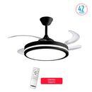 Ventilador De Techo Liliana 42'' Con Palas Retractiles Y Luz - Miniatura 4