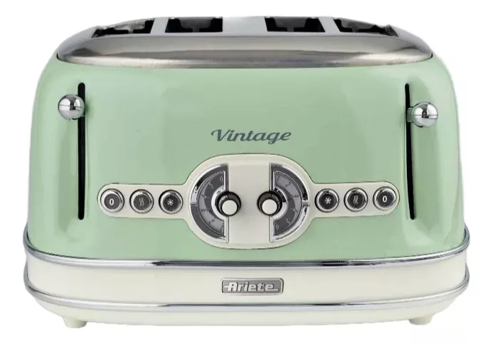 Tostadora Eléctrica Ariete Vintage Verde 4 Ranuras - Vista 2
