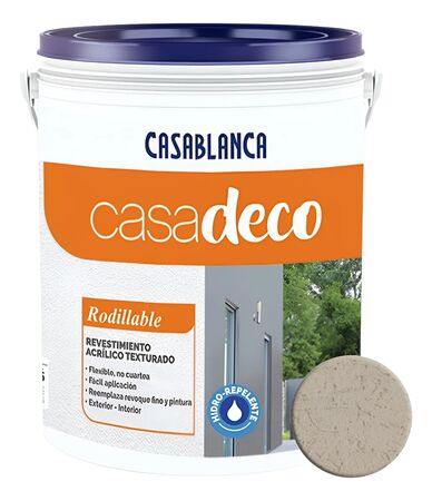 Latex Revestimiento Acrilico Texturado Rodillable Fino 20L/25Kg Color Cartón Postal