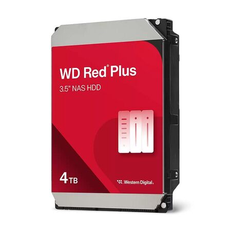 Disco Rigido Western Digital Interno 4 Tb SATA III Red Plus 256Mb 5400 RPM