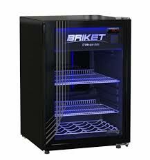 EXHIBIDOR VERTICAL BRIKET MASTER 1200 FULL GLASS 120 LTS.INT. NEGRO  - 4607603 