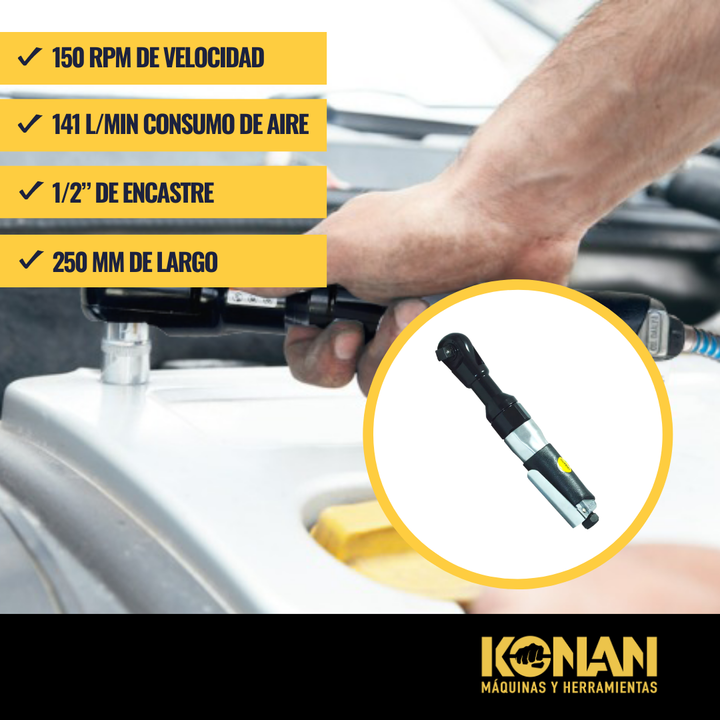 Konan Kit Llave Crique Neumatica 1/2 Con Acc.17piezas Klk/01 - Vista 8