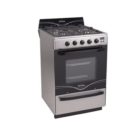 Cocina Florencia 5558F Acero Inox Multigas Encendido Electronico Luz Rejillas Fundicion