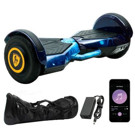 Patineta Eléctrica Azul Gadnic Hoverboard Blth 8 Pulgadas   